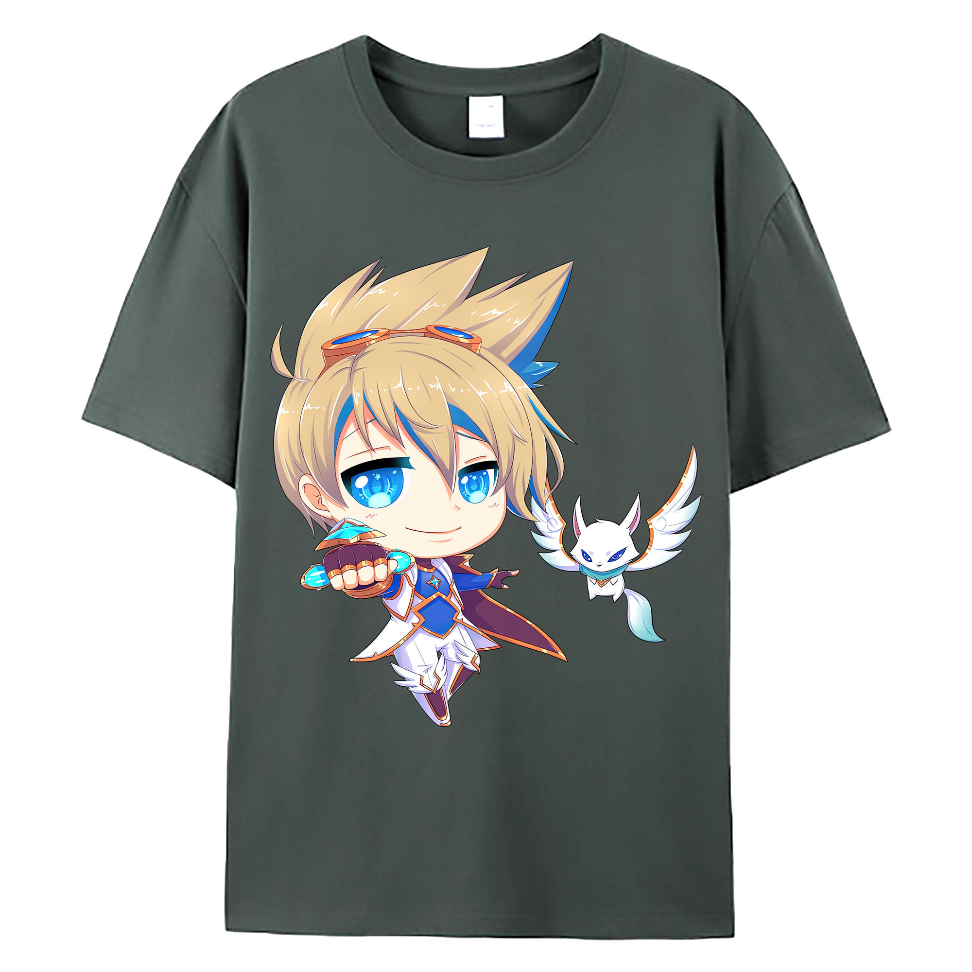 （画像用） リーグ・オブ・レジェンド League of Legends LOL 綿100％ メンズ半袖Tシャツ｜肌触りやわらか＆通気性